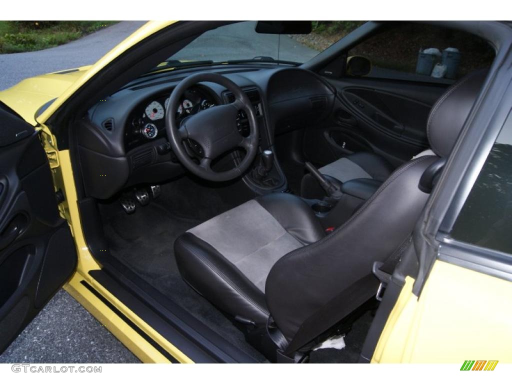 2003 Mustang Cobra Coupe - Zinc Yellow / Dark Charcoal photo #8