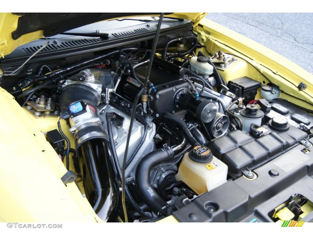 2003 Mustang Cobra Coupe - Zinc Yellow / Dark Charcoal photo #9