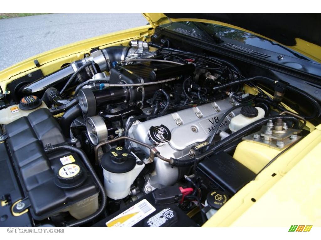 2003 Mustang Cobra Coupe - Zinc Yellow / Dark Charcoal photo #10