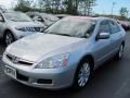 2007 Alabaster Silver Metallic Honda Accord LX V6 Sedan  photo #1