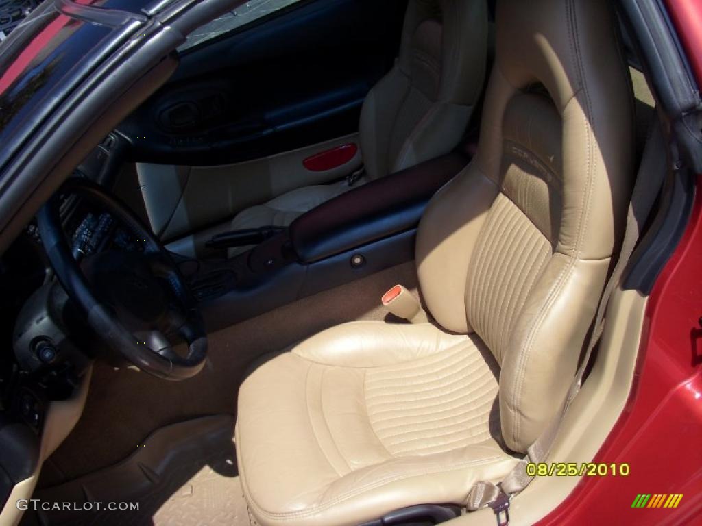 1998 Corvette Coupe - Light Carmine Red Metallic / Light Oak photo #9