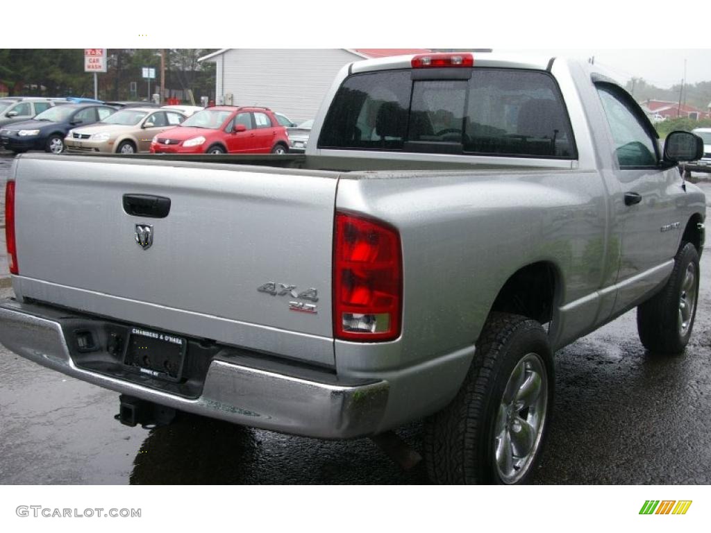 2005 Ram 1500 SLT Regular Cab 4x4 - Bright Silver Metallic / Dark Slate Gray photo #10
