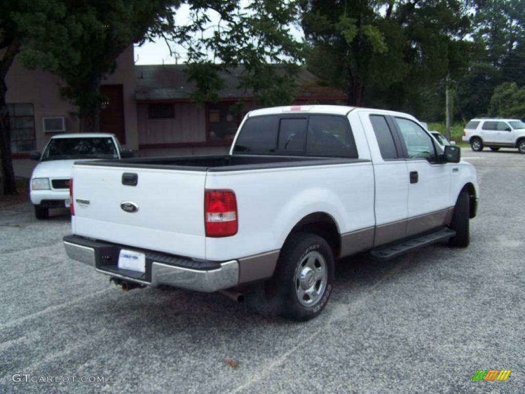 2006 F150 XLT SuperCab - Oxford White / Tan photo #5