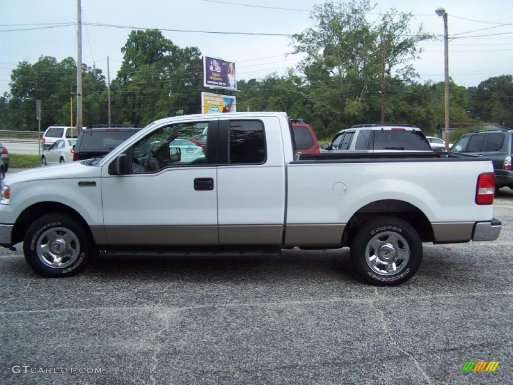 2006 F150 XLT SuperCab - Oxford White / Tan photo #8