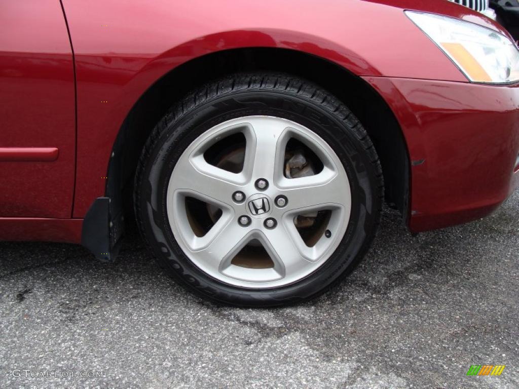 2006 Accord EX V6 Sedan - Redondo Red Pearl / Gray photo #10