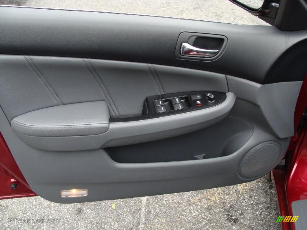 2006 Accord EX V6 Sedan - Redondo Red Pearl / Gray photo #15