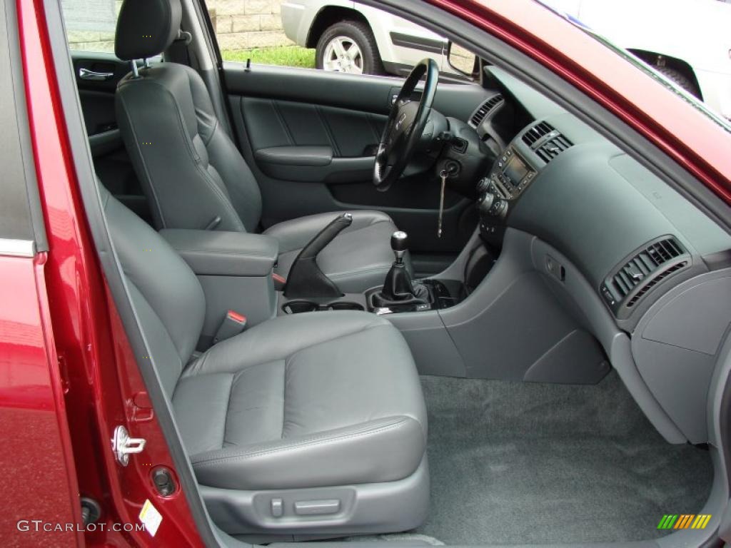 2006 Accord EX V6 Sedan - Redondo Red Pearl / Gray photo #18