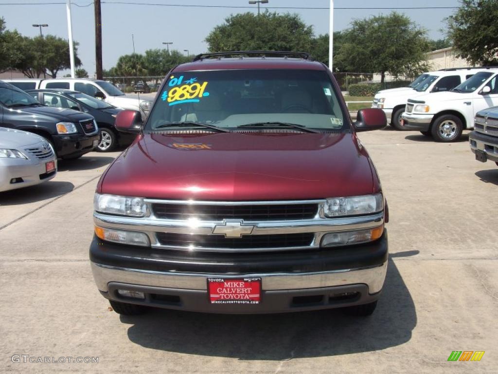 2001 Tahoe LT - Redfire Metallic / Tan/Neutral photo #2