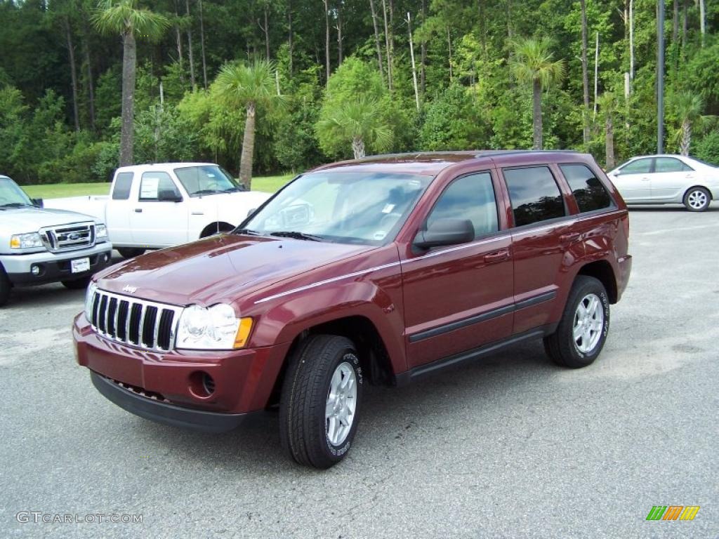 2007 Grand Cherokee Laredo - Red Rock Crystal Pearl / Khaki photo #1