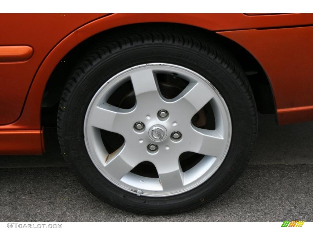 2006 Sentra SE-R - Volcanic Orange / Charcoal photo #14