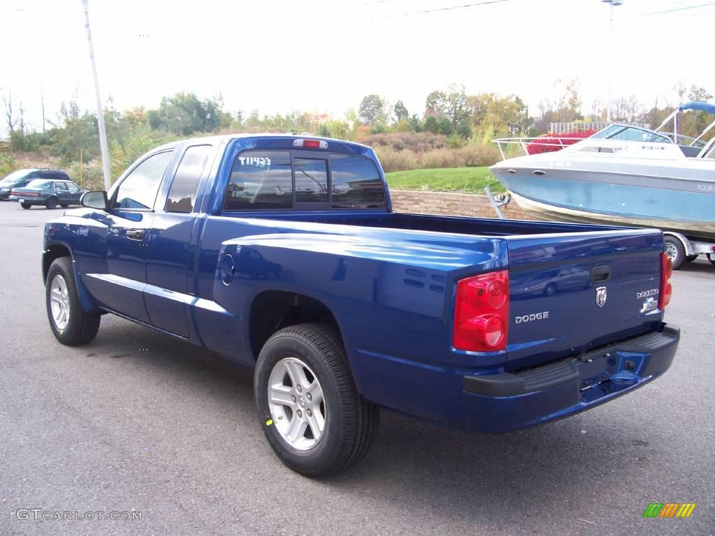 2009 Dakota Big Horn Extended Cab - Deep Water Blue Pearl / Dark Slate Gray/Medium Slate Gray photo #3