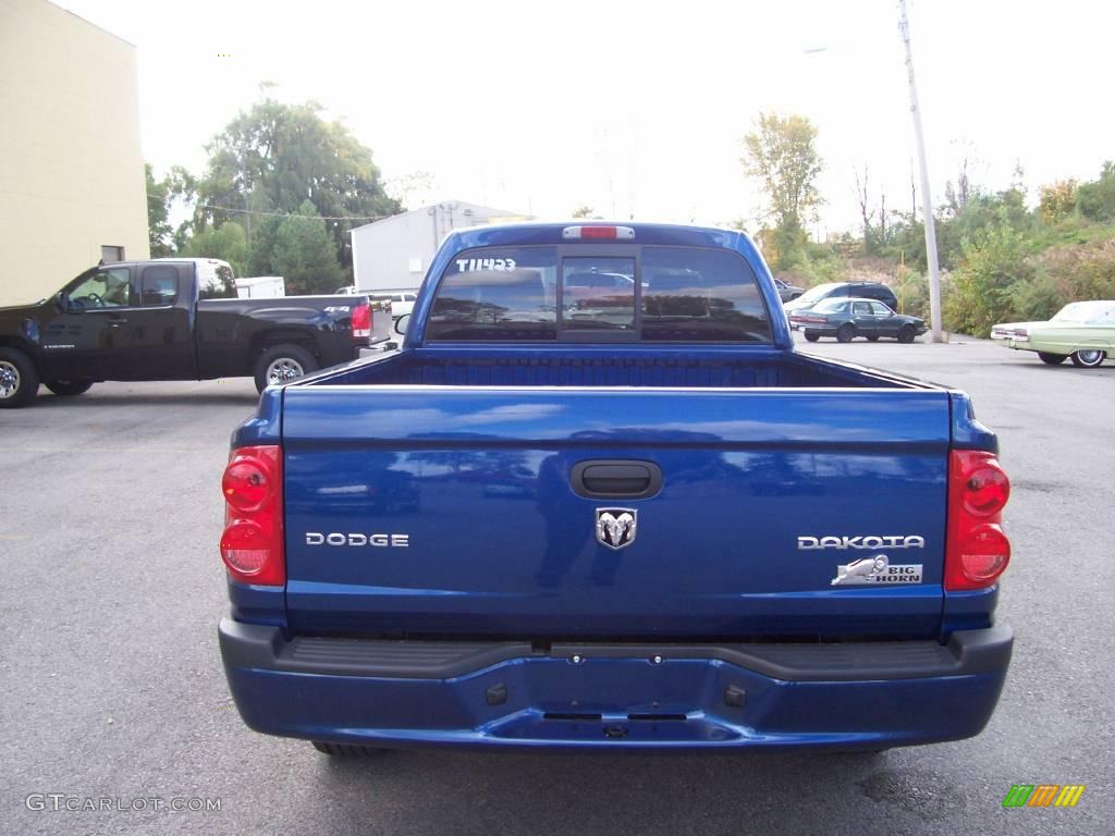 2009 Dakota Big Horn Extended Cab - Deep Water Blue Pearl / Dark Slate Gray/Medium Slate Gray photo #4