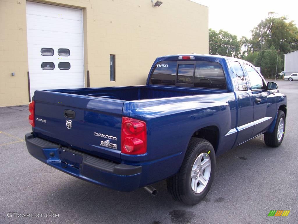 2009 Dakota Big Horn Extended Cab - Deep Water Blue Pearl / Dark Slate Gray/Medium Slate Gray photo #5