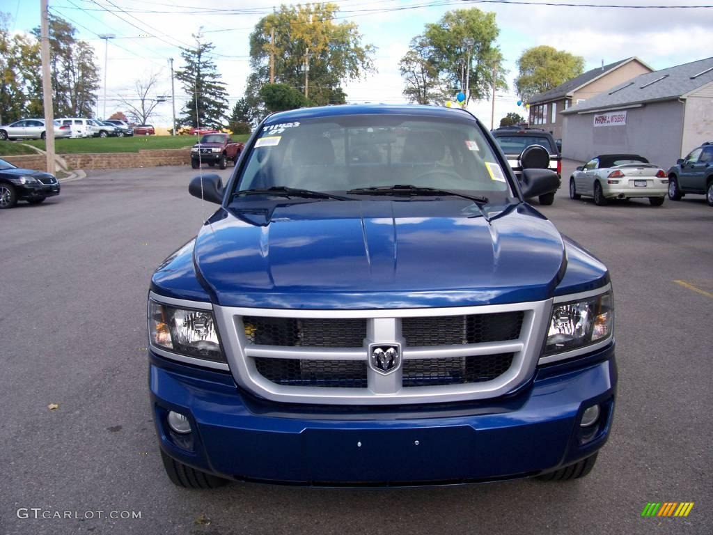 2009 Dakota Big Horn Extended Cab - Deep Water Blue Pearl / Dark Slate Gray/Medium Slate Gray photo #8