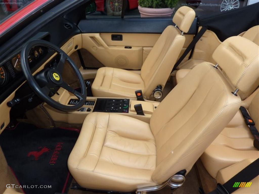 Tan Interior 1986 Ferrari Mondial Cabriolet Photo #35355185