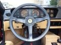 1986 Ferrari Mondial Tan Interior Steering Wheel Photo