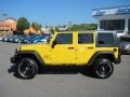 2008 Detonator Yellow Jeep Wrangler Unlimited X  photo #2