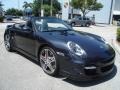 2008 Atlas Grey Metallic Porsche 911 Turbo Cabriolet  photo #3