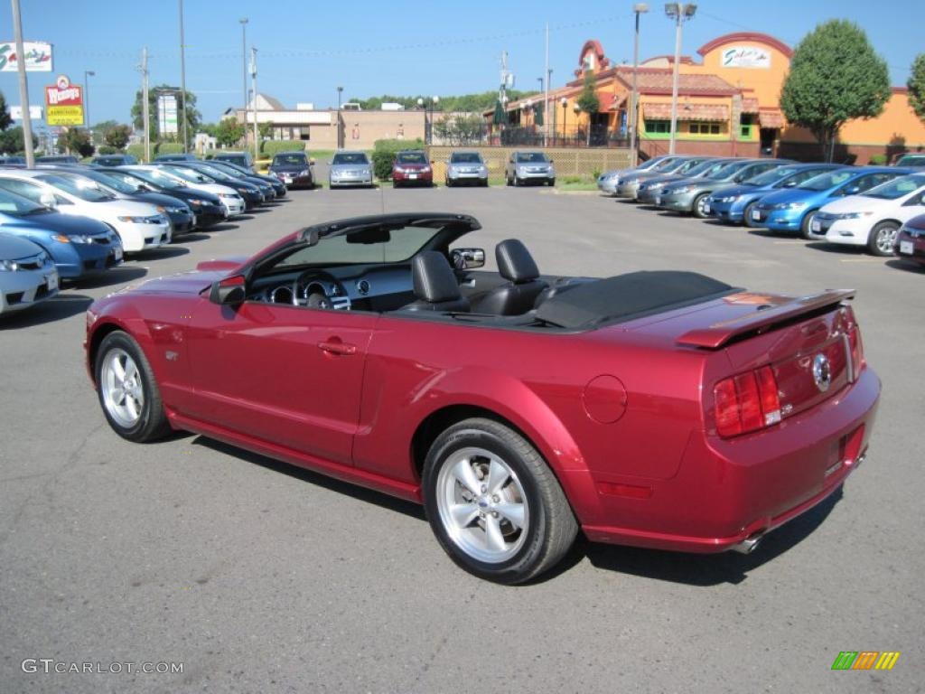 2007 Mustang GT Premium Convertible - Redfire Metallic / Dark Charcoal photo #17