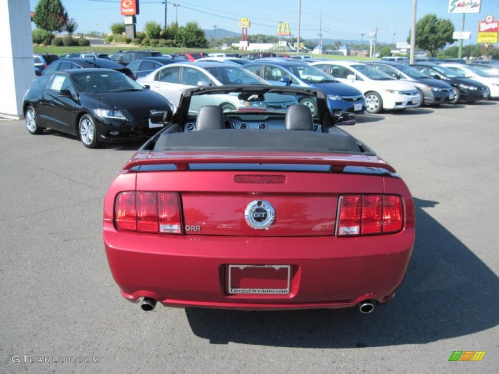 2007 Mustang GT Premium Convertible - Redfire Metallic / Dark Charcoal photo #18