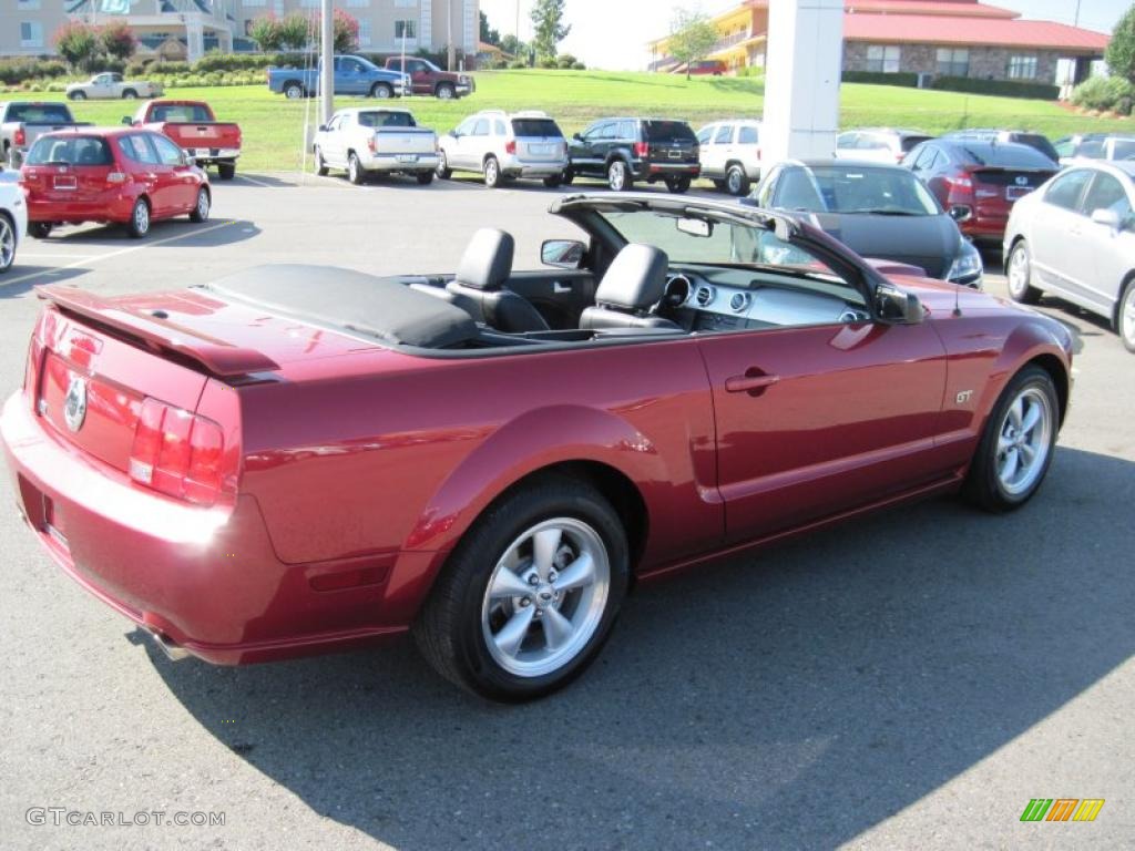 2007 Mustang GT Premium Convertible - Redfire Metallic / Dark Charcoal photo #19