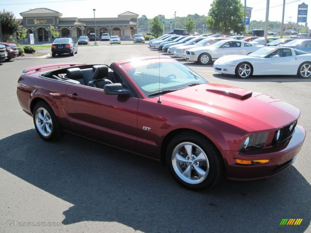 2007 Mustang GT Premium Convertible - Redfire Metallic / Dark Charcoal photo #21