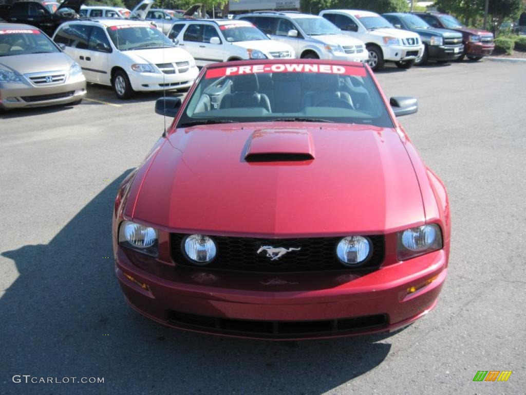 2007 Mustang GT Premium Convertible - Redfire Metallic / Dark Charcoal photo #22