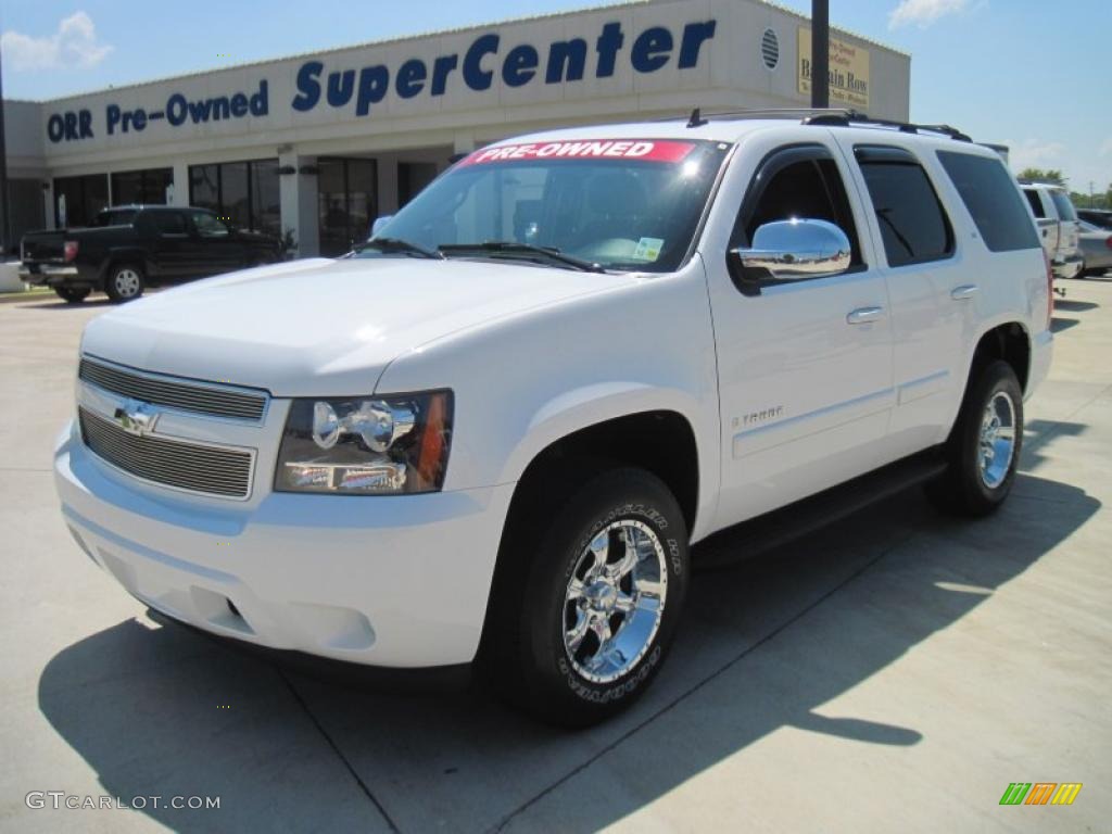 2007 Tahoe LS - Summit White / Ebony photo #1