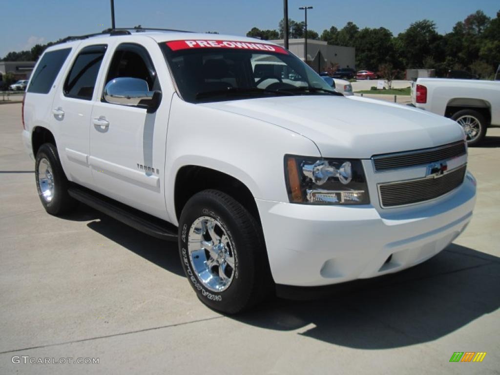 2007 Tahoe LS - Summit White / Ebony photo #2