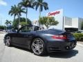 2008 Atlas Grey Metallic Porsche 911 Turbo Cabriolet  photo #8