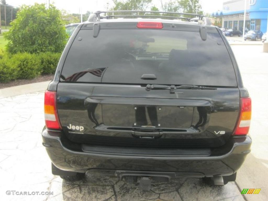 2004 Grand Cherokee Limited 4x4 - Brillant Black Crystal Pearl / Taupe photo #6