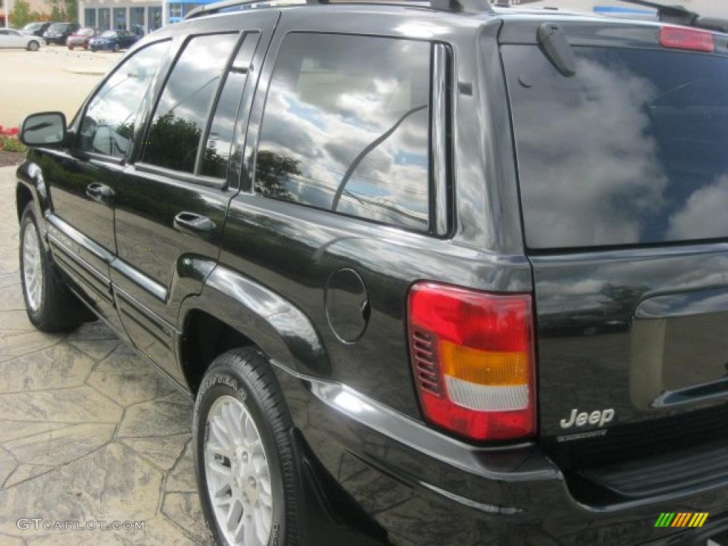 2004 Grand Cherokee Limited 4x4 - Brillant Black Crystal Pearl / Taupe photo #7