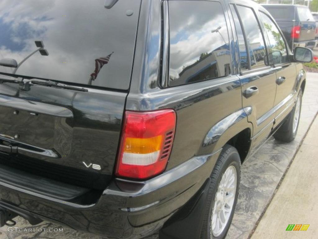 2004 Grand Cherokee Limited 4x4 - Brillant Black Crystal Pearl / Taupe photo #8
