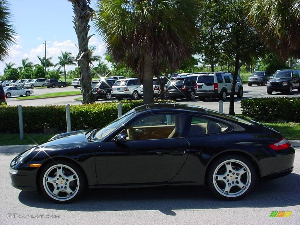 2005 911 Carrera Coupe - Black / Sand Beige photo #6