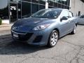 2010 Gunmetal Blue Mica Mazda MAZDA3 i Sport 4 Door  photo #3