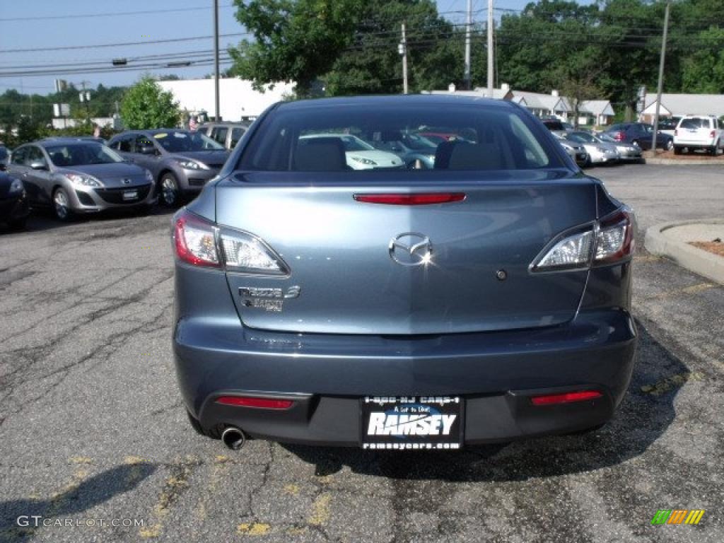 2010 MAZDA3 i Sport 4 Door - Gunmetal Blue Mica / Black photo #6