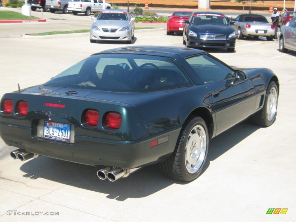 1995 Corvette Coupe - Medium Green Pearl Metallic / Beige photo #5