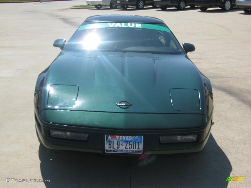 1995 Corvette Coupe - Medium Green Pearl Metallic / Beige photo #8