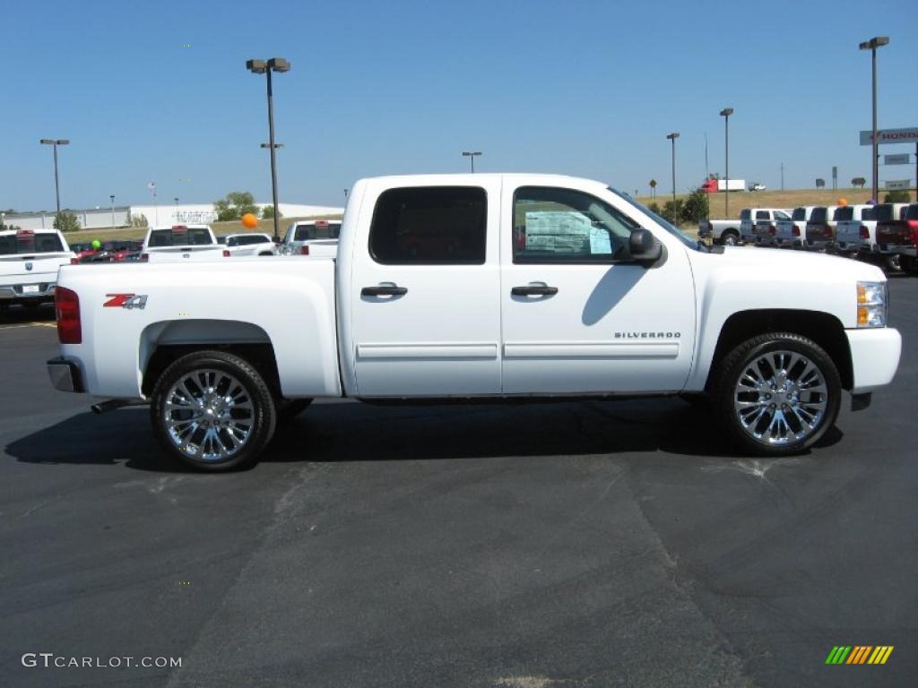 2010 Silverado 1500 LT Crew Cab 4x4 - Summit White / Ebony photo #4