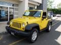 2009 Detonator Yellow Jeep Wrangler X 4x4  photo #2