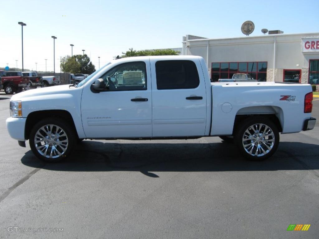 2010 Silverado 1500 LT Crew Cab 4x4 - Summit White / Ebony photo #8