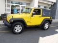 2009 Detonator Yellow Jeep Wrangler X 4x4  photo #3