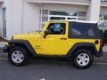 2009 Detonator Yellow Jeep Wrangler X 4x4  photo #4