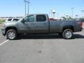 2011 Gray Green Metallic GMC Sierra 3500HD SLT Crew Cab 4x4  photo #8