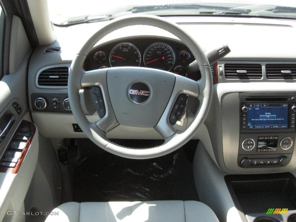 2011 Sierra 3500HD SLT Crew Cab 4x4 - Gray Green Metallic / Dark Titanium/Light Titanium photo #9