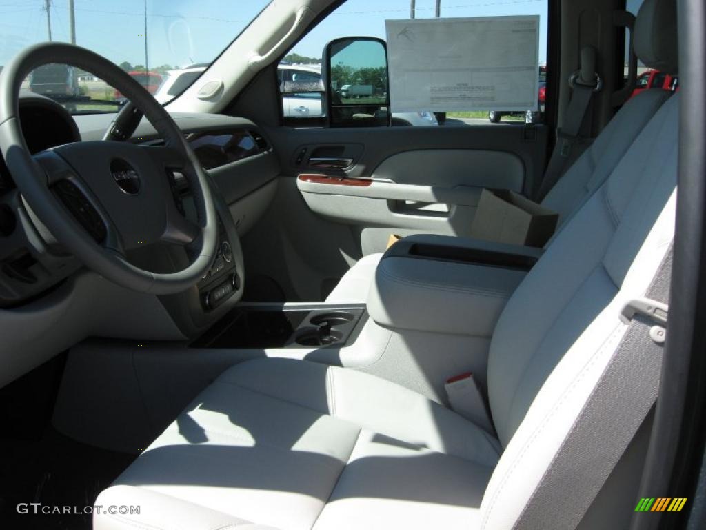2011 Sierra 3500HD SLT Crew Cab 4x4 - Gray Green Metallic / Dark Titanium/Light Titanium photo #11