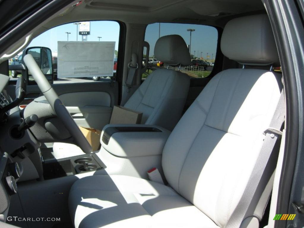 2011 Sierra 3500HD SLT Crew Cab 4x4 - Gray Green Metallic / Dark Titanium/Light Titanium photo #12