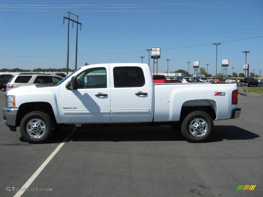 2011 Silverado 2500HD LT Crew Cab 4x4 - Summit White / Light Cashmere/Ebony photo #8