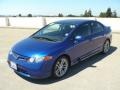 2008 Fiji Blue Pearl Honda Civic Si Sedan  photo #3