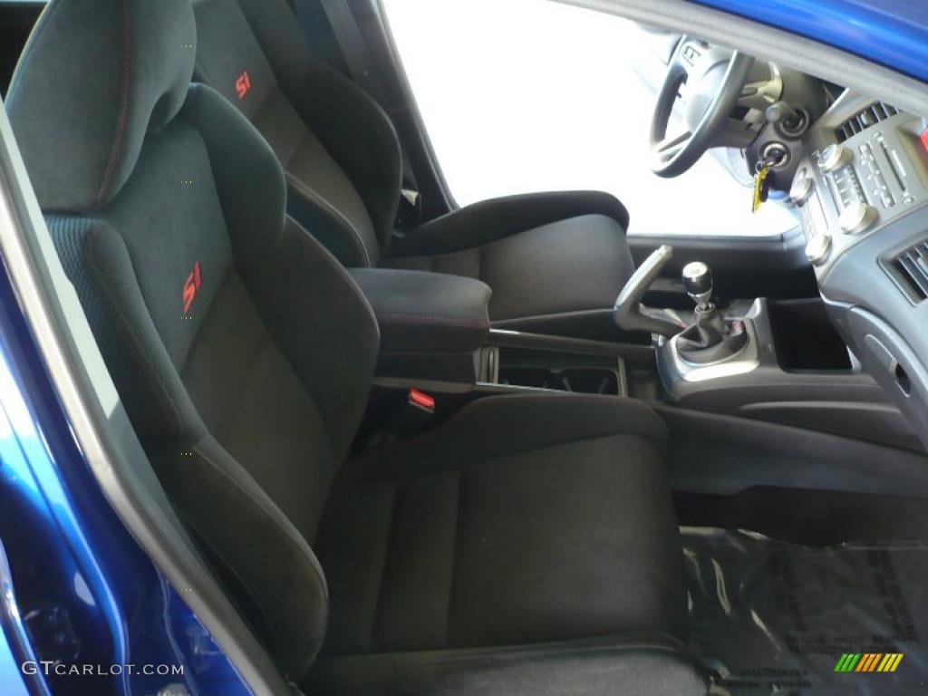 2008 Civic Si Sedan - Fiji Blue Pearl / Black photo #22